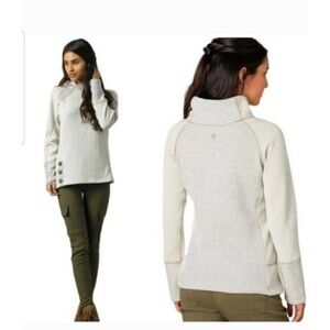 PrAna Sweater Womens Size XS Gray Wool Knit Pullover Fall Winter